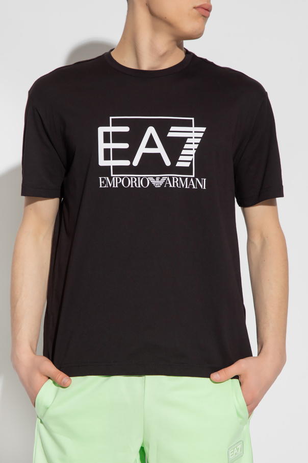 ARMANI LOUNGEWEAR Tシャツ 2枚セット EM001849-AF10778-M0080 Two-pack of loungewear fitted T-shirts with a bold monogram